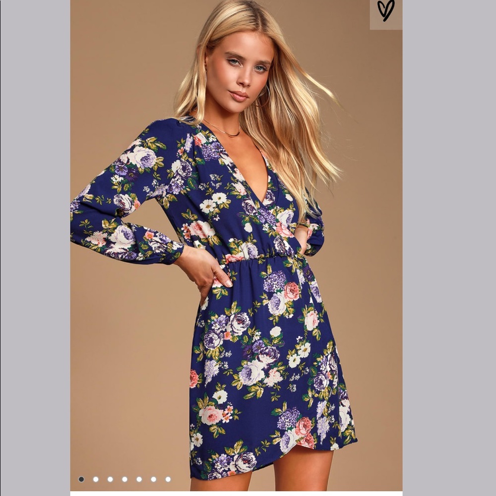 Lulu’s Long Sleeve Floral Dress